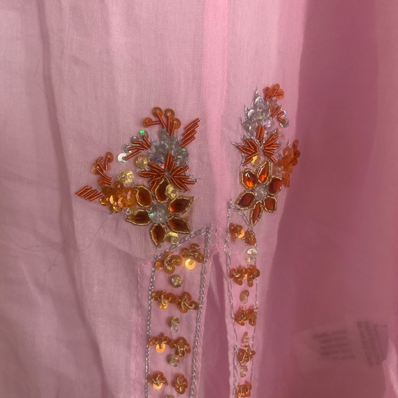 Pink cotton beach tunic size M by Margaret loves Pete. - Picture 4 of 12